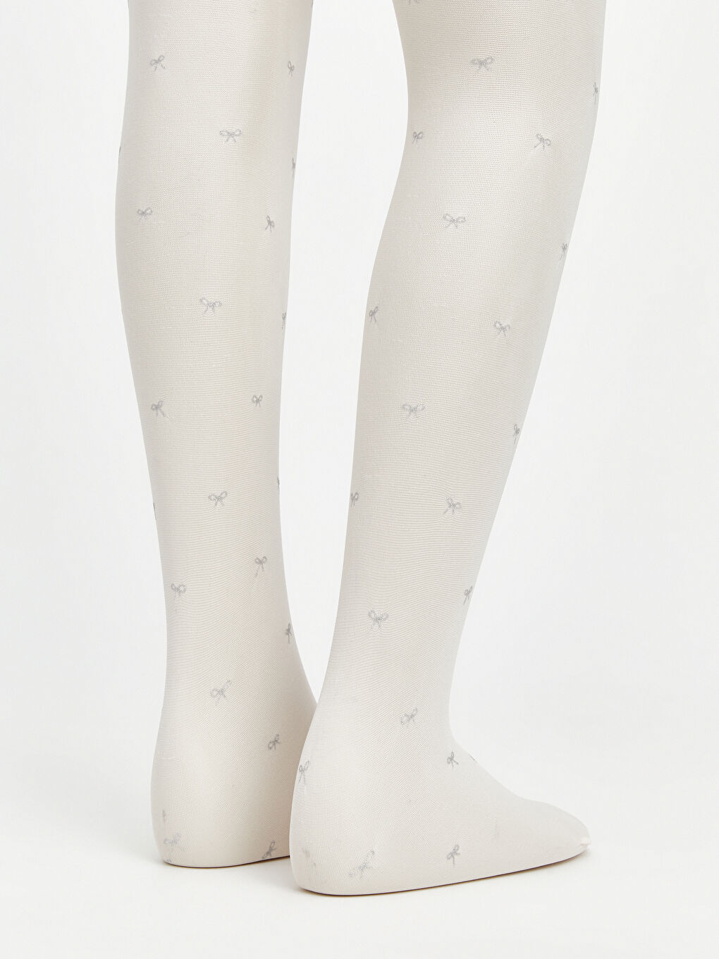 Mürdüm Fiyonk Desenli Kız Çocuk İnce Külotlu Çorap 2'li-4