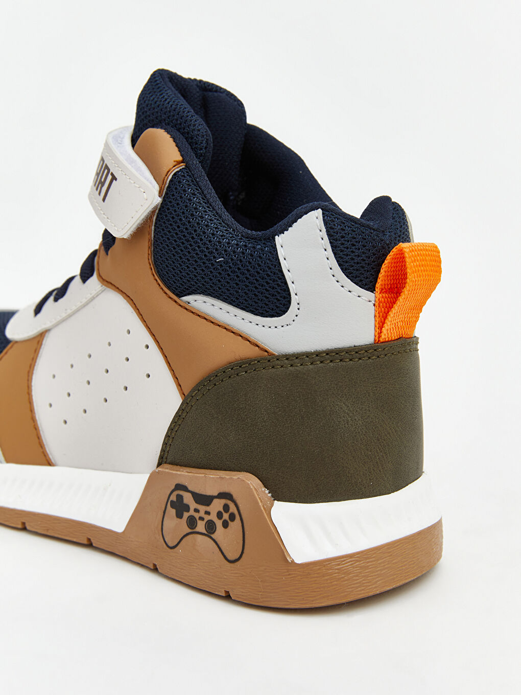 Bej Bağcık ve Cırt Cırtlı Bilek Boy Erkek Bebek Spor Ayakkabı-4