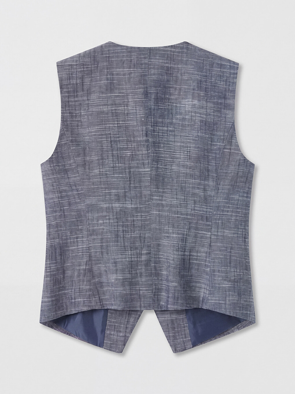Woman Navy Suit Waistcoat-5