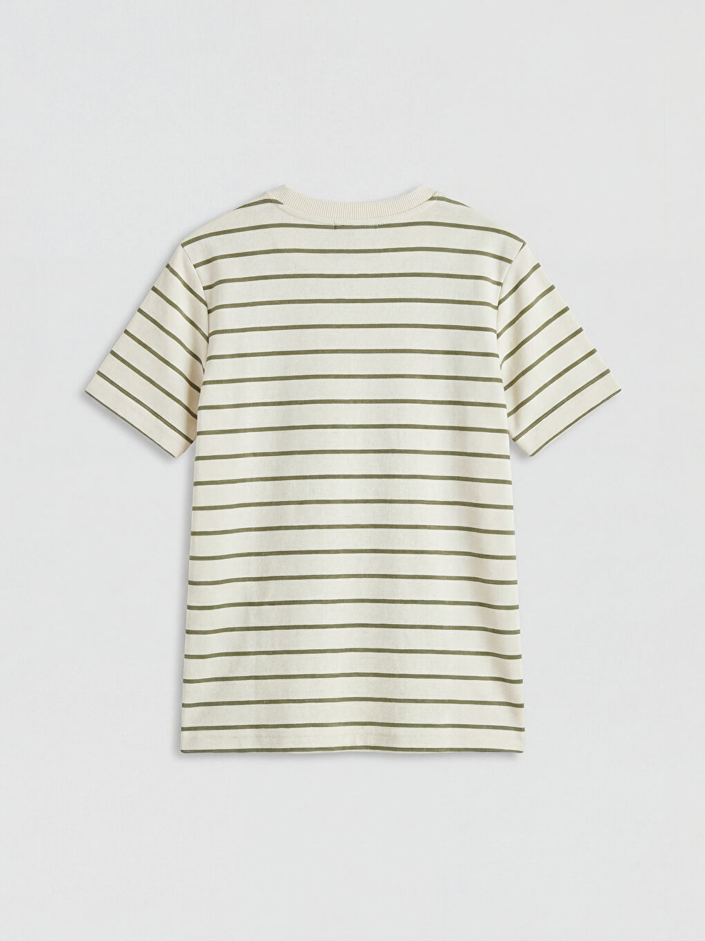 Yeşil Bisiklet Yaka Çizgili Erkek Çocuk Tişört ve Şort-4