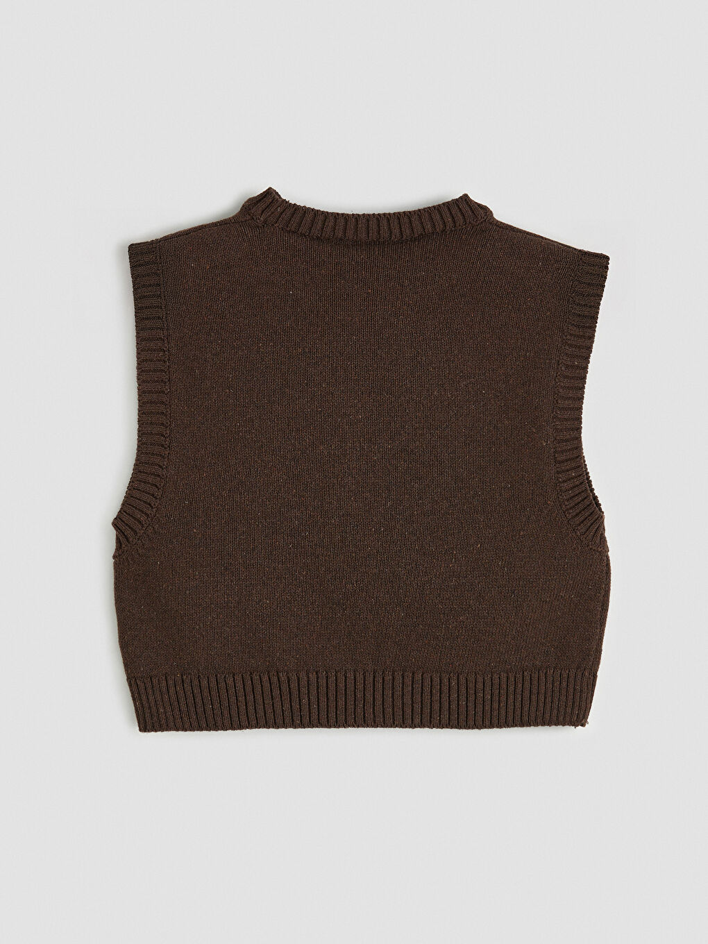 Ekru Fiyonk Detaylı Kız Çocuk Triko Süveter ve Gömlek-4