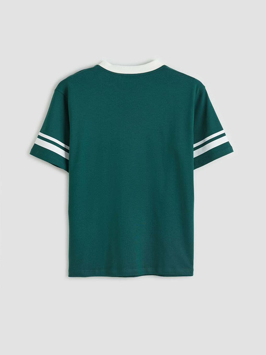 Yeşil V Yaka Harry Potter Baskılı Kadın Tişört-1