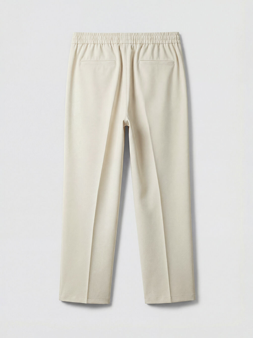 Bej Standart Kalıp Erkek Pantolon-1