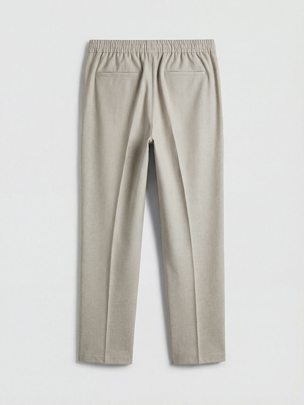 Bej Standart Kalıp Erkek Pantolon-1