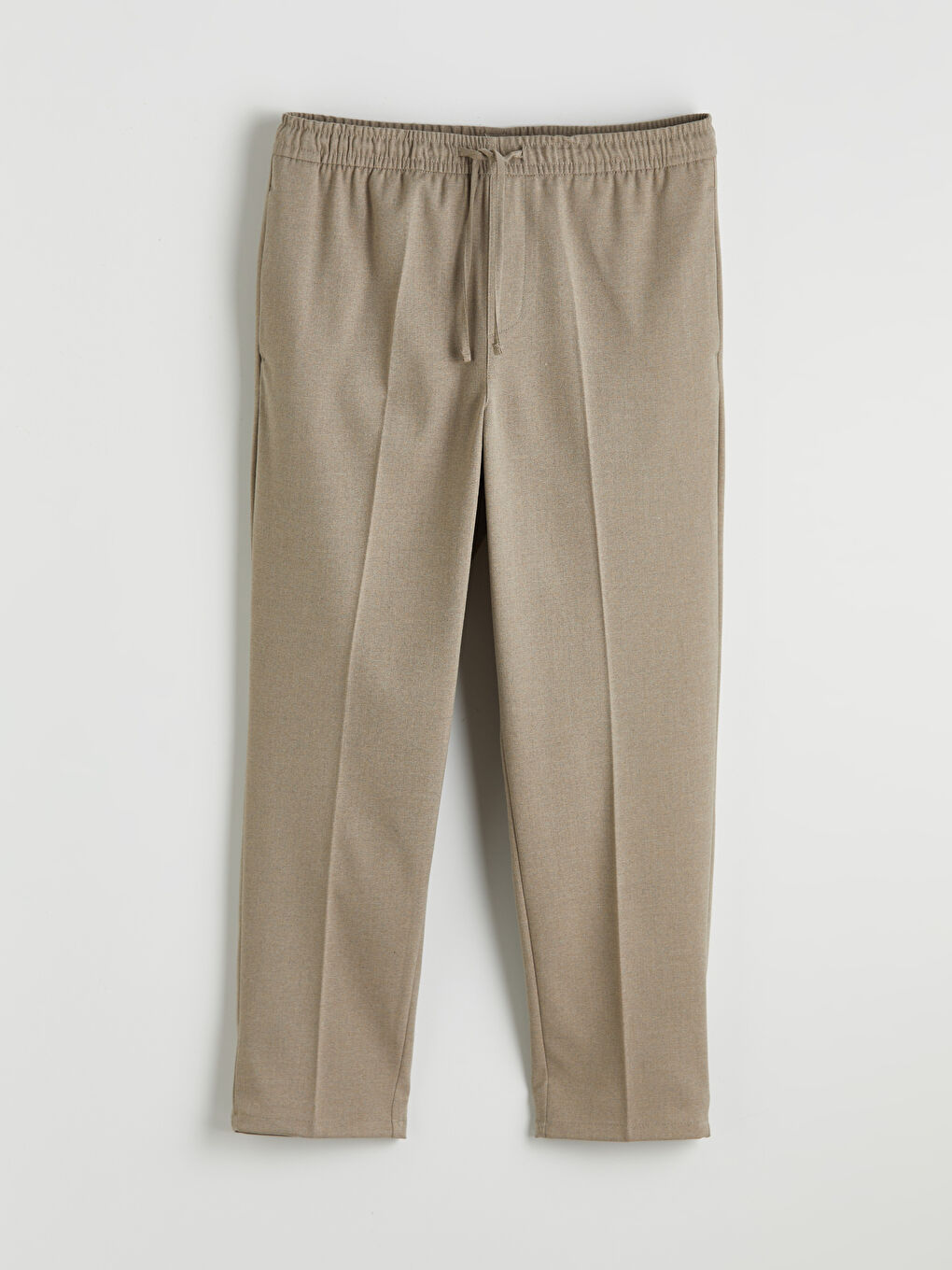 Bej Standart Kalıp Erkek Pantolon	