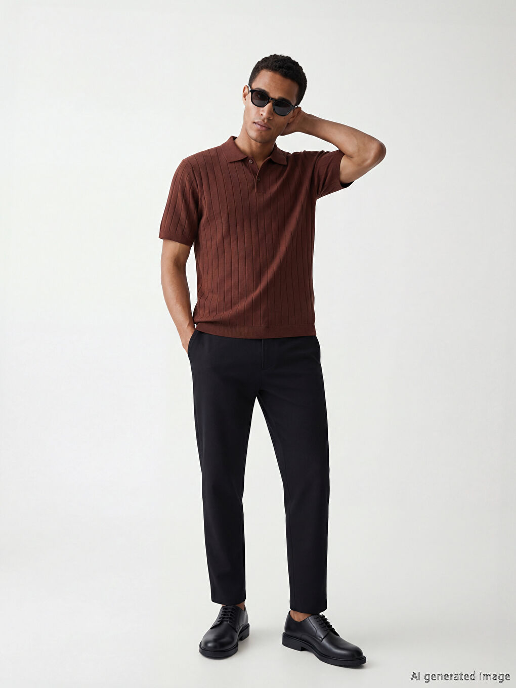 Lacivert Standart Kalıp Erkek Pantolon	