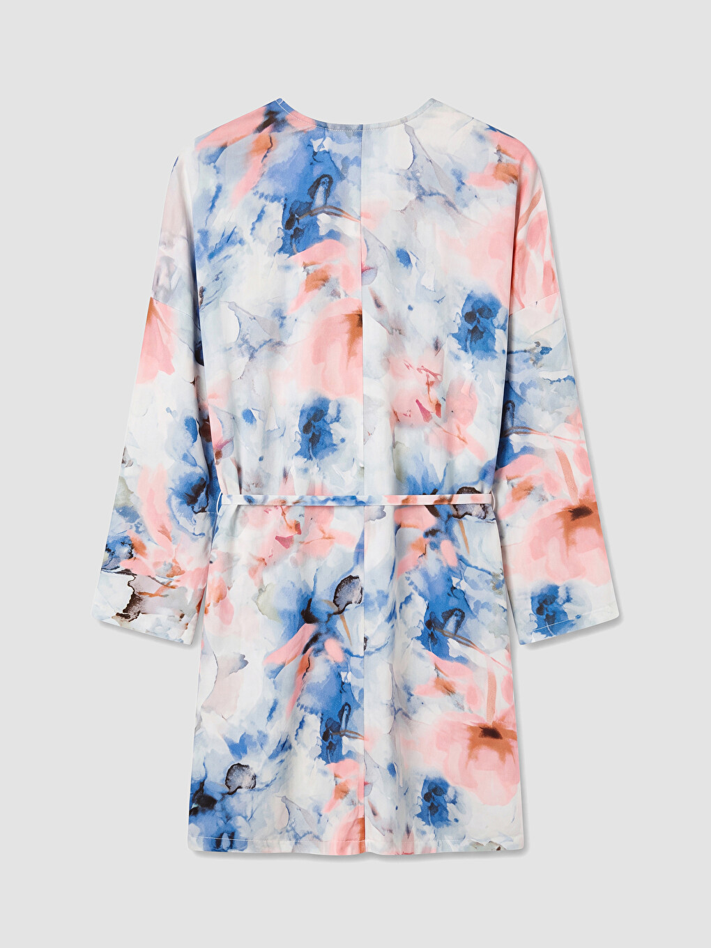 Woman Blue Kimono-1