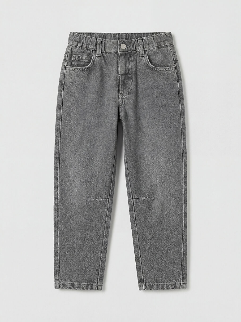 Gri Beli Lastikli Erkek Çocuk Pantolon