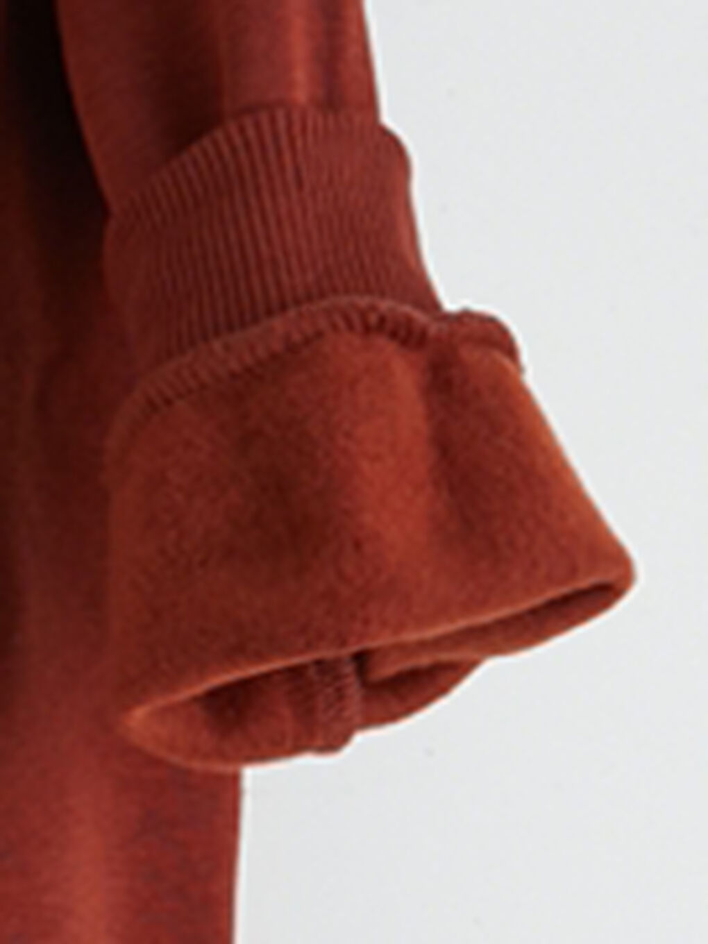 Kahverengi Nakışlı Erkek Çocuk Kalın Sweatshirt-2