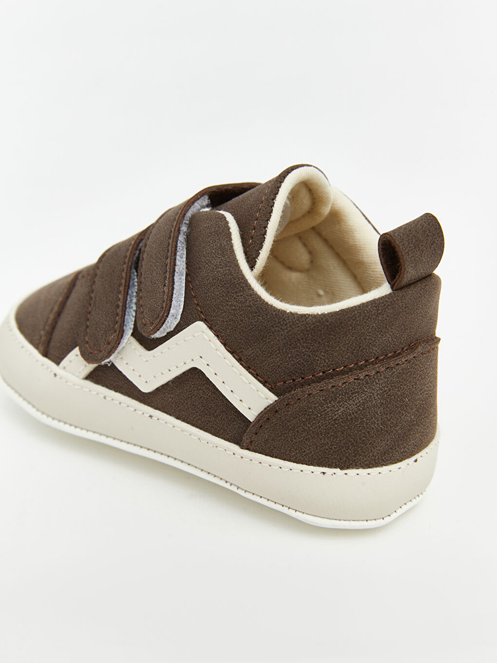 Kahverengi Cırt Cırtlı Erkek Bebek Yürüme Öncesi Ayakkabı-3