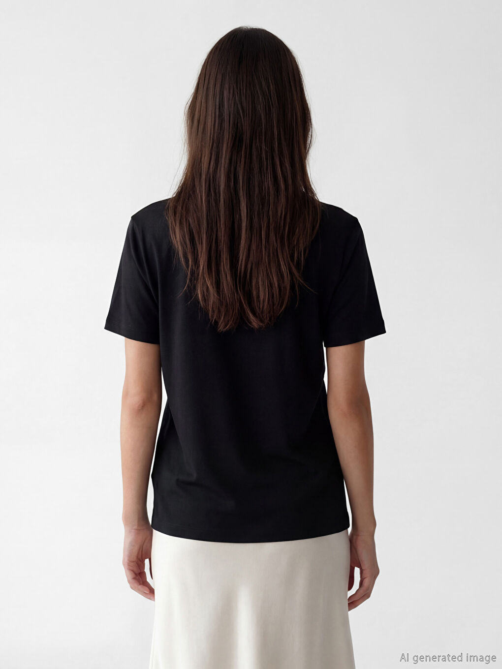 T-shirt Femme à Encolure en V-2