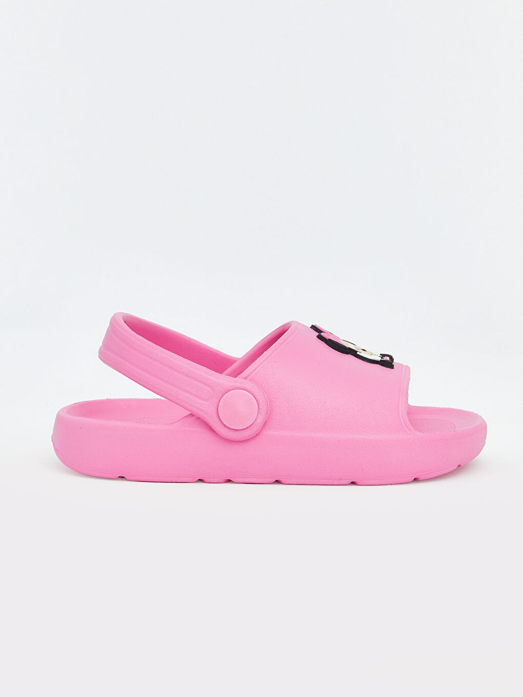 Pembe Minnie Mouse Baskılı Kız Bebek Terlik-1