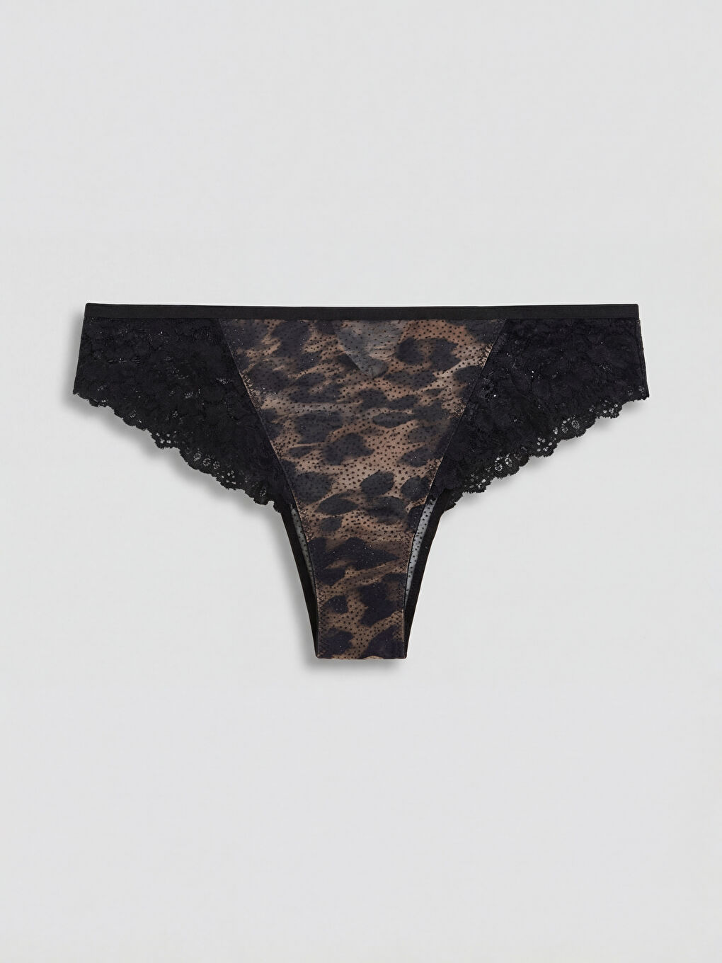 Kahverengi Leopar Desenli Fantezi Brazilian Külot