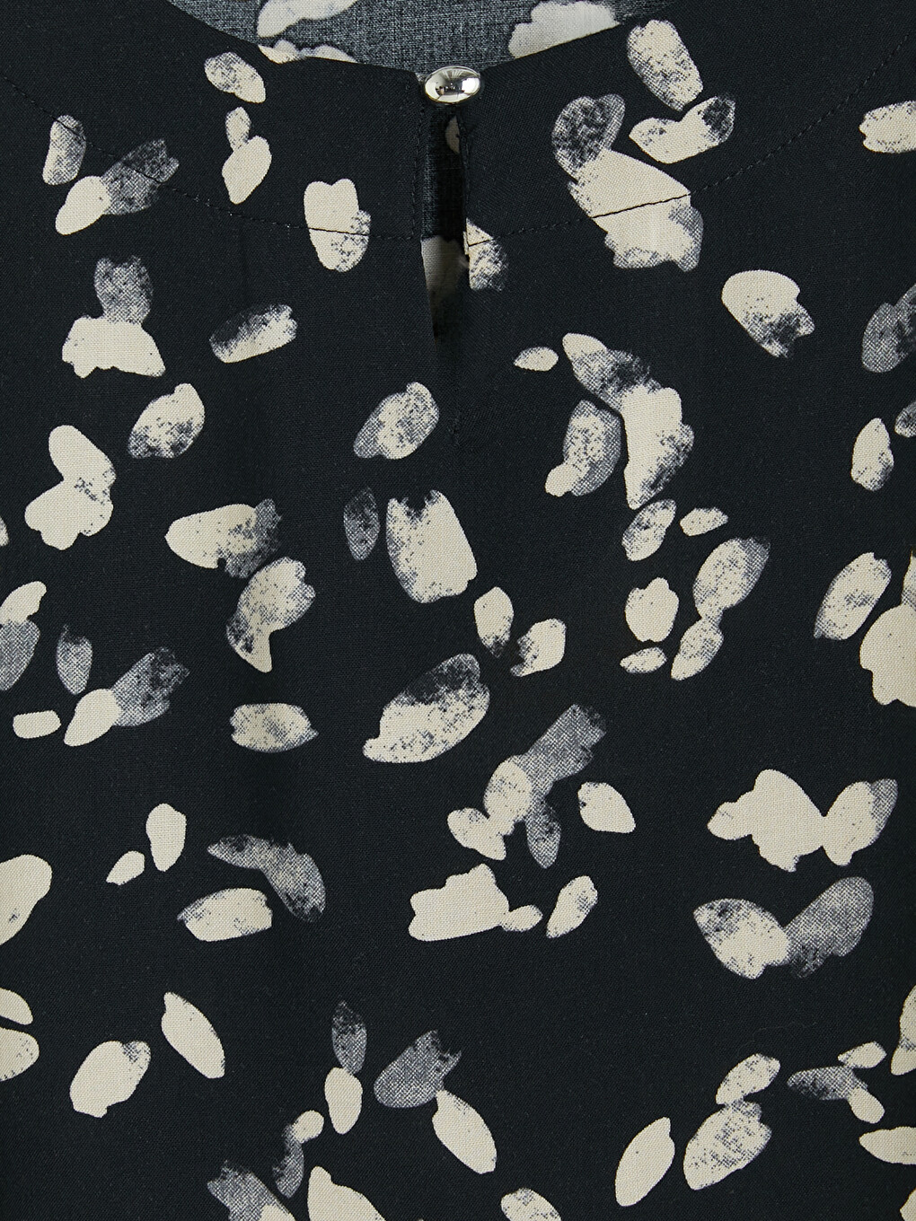 Blouse à motif à col rond-1
