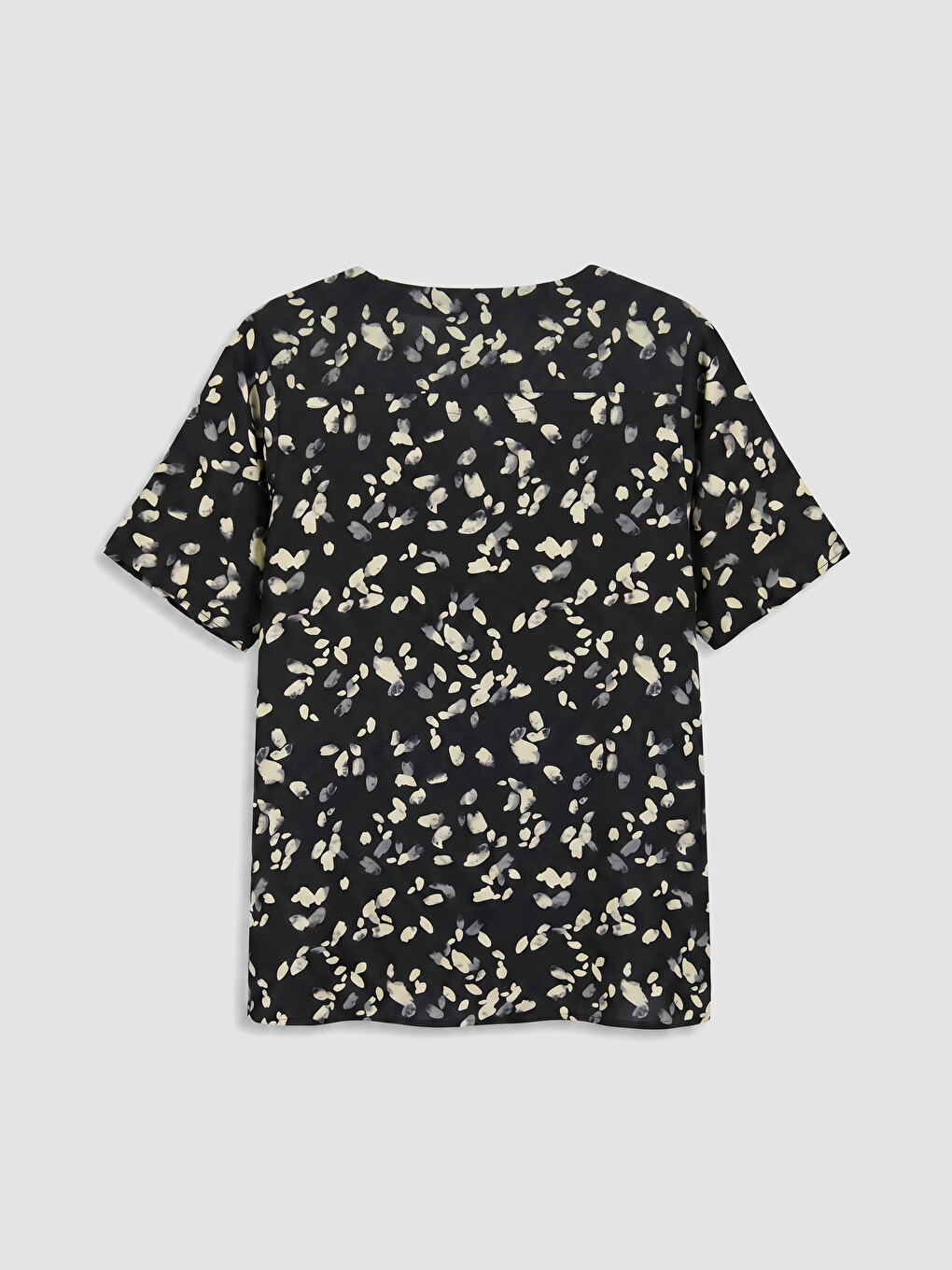 Blouse à motif à col rond-2