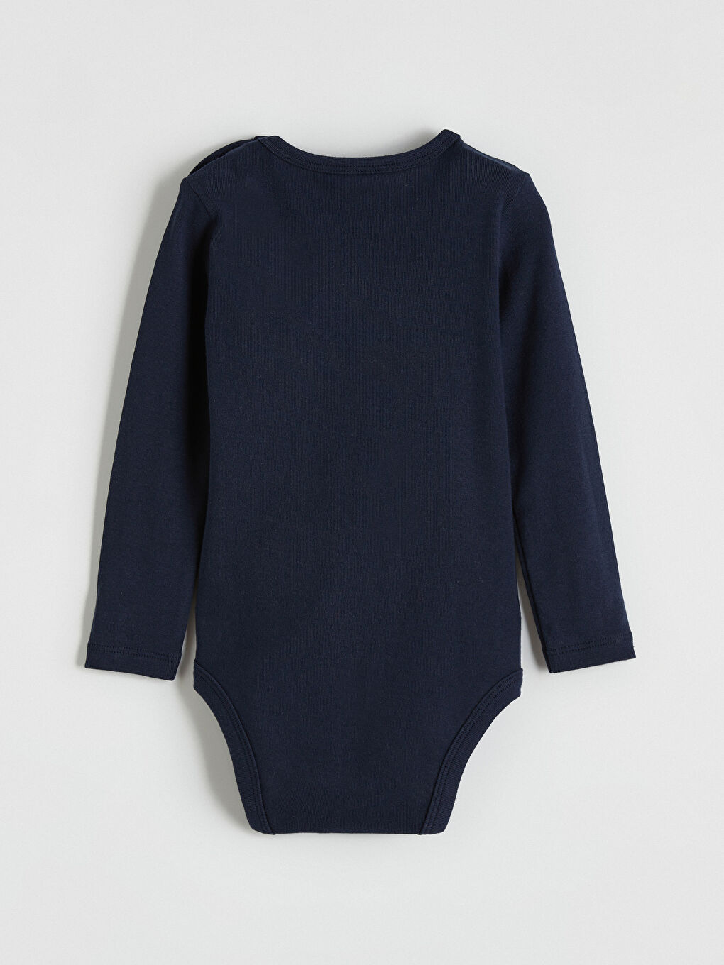 Mavi Bisiklet Yaka Erkek Bebek Çıtçılı Body-1