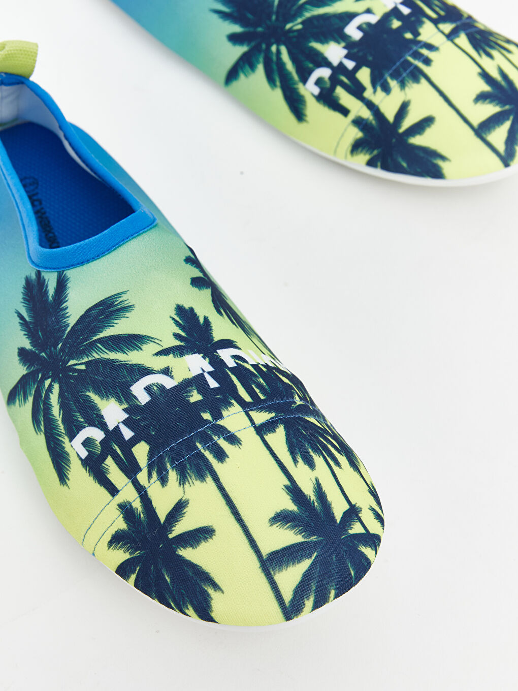Mavi Palmiye Desenli Erkek Çocuk Deniz Ayakkabısı-2