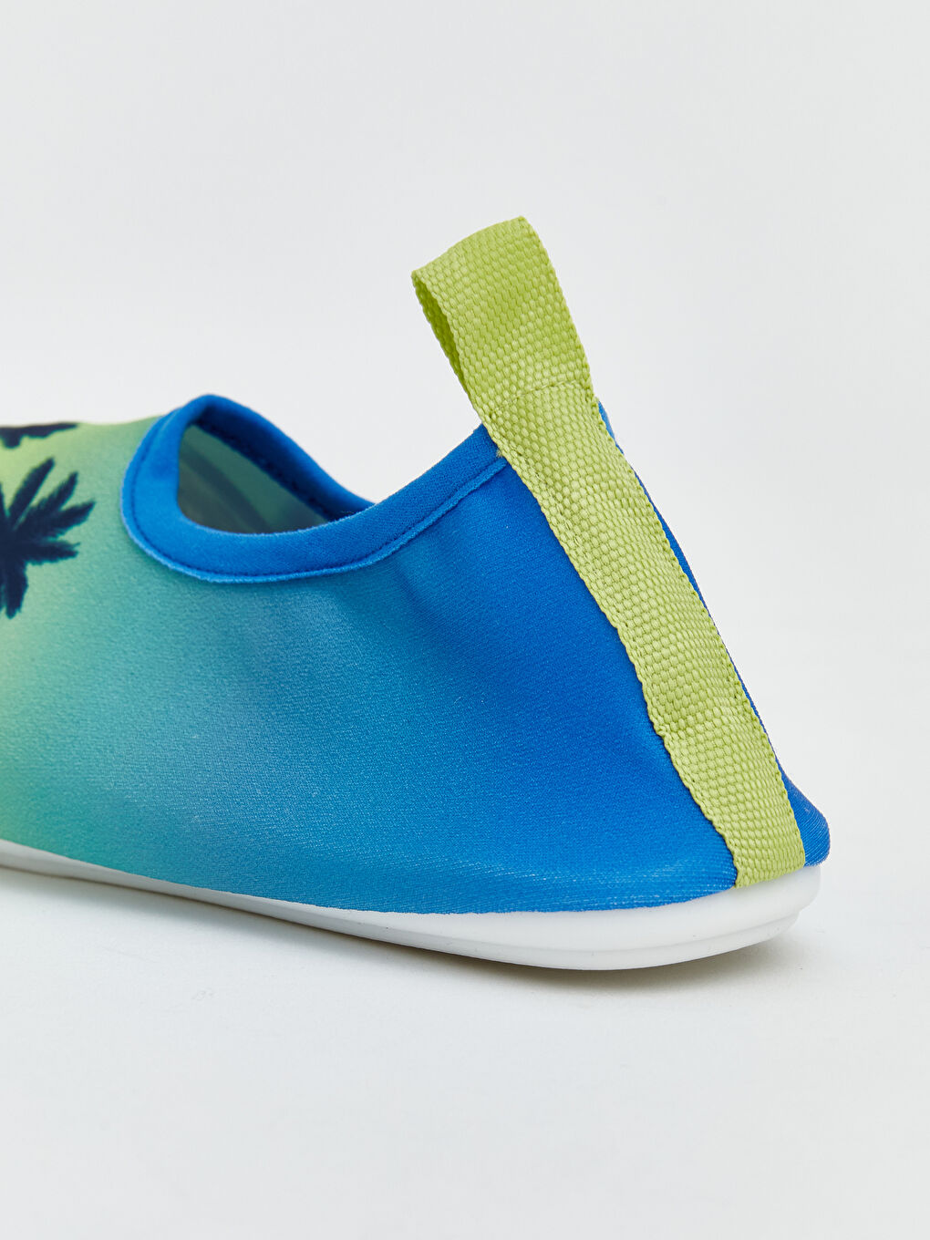 Mavi Palmiye Desenli Erkek Çocuk Deniz Ayakkabısı-4