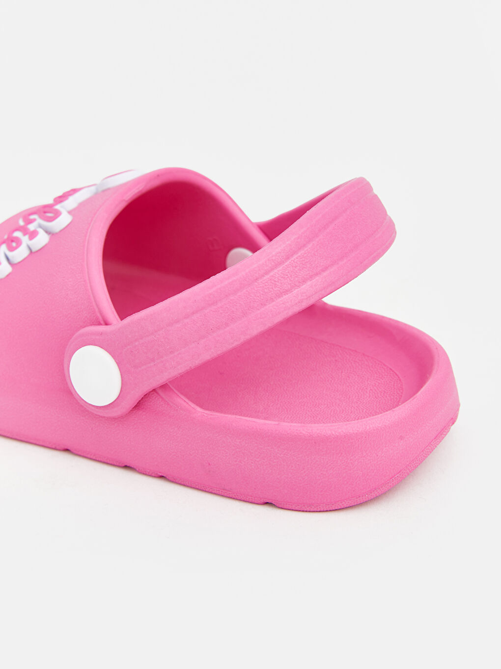 Pembe Barbie Baskılı Kız Bebek Plaj Sandaleti-4