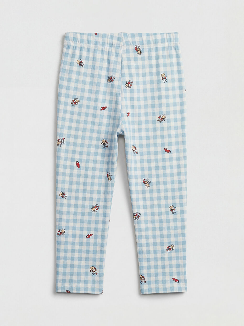 Mavi  Gömlek Yaka Erkek Çocuk Pijama Takımı-4