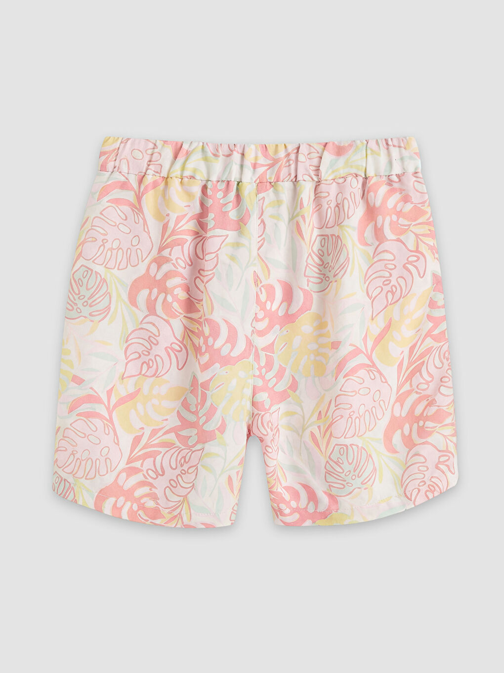 Ekru Baskılı Kız Çocuk Tişört ve Şort-4