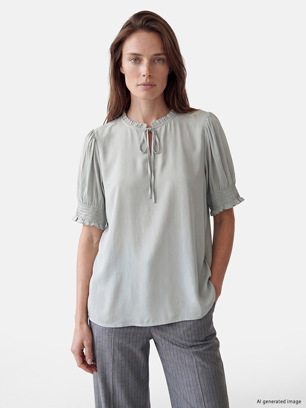 Blouse Vert Femme