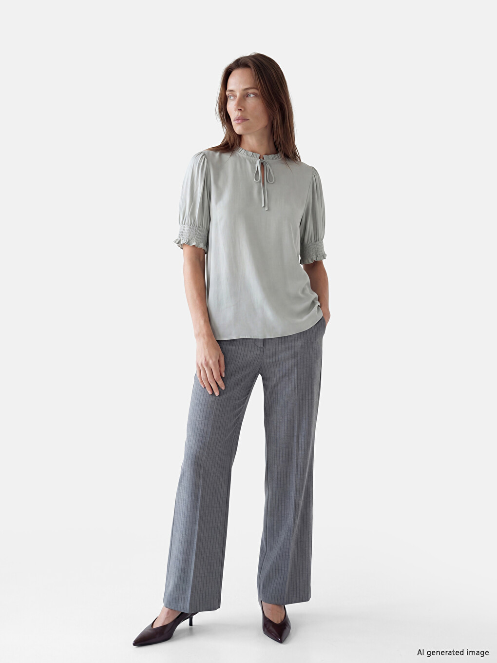 Blouse Vert Femme-1