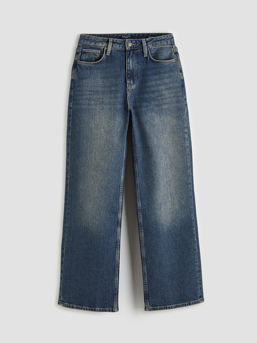 İndigo Wideleg Kadın Jean Pantolon	-3