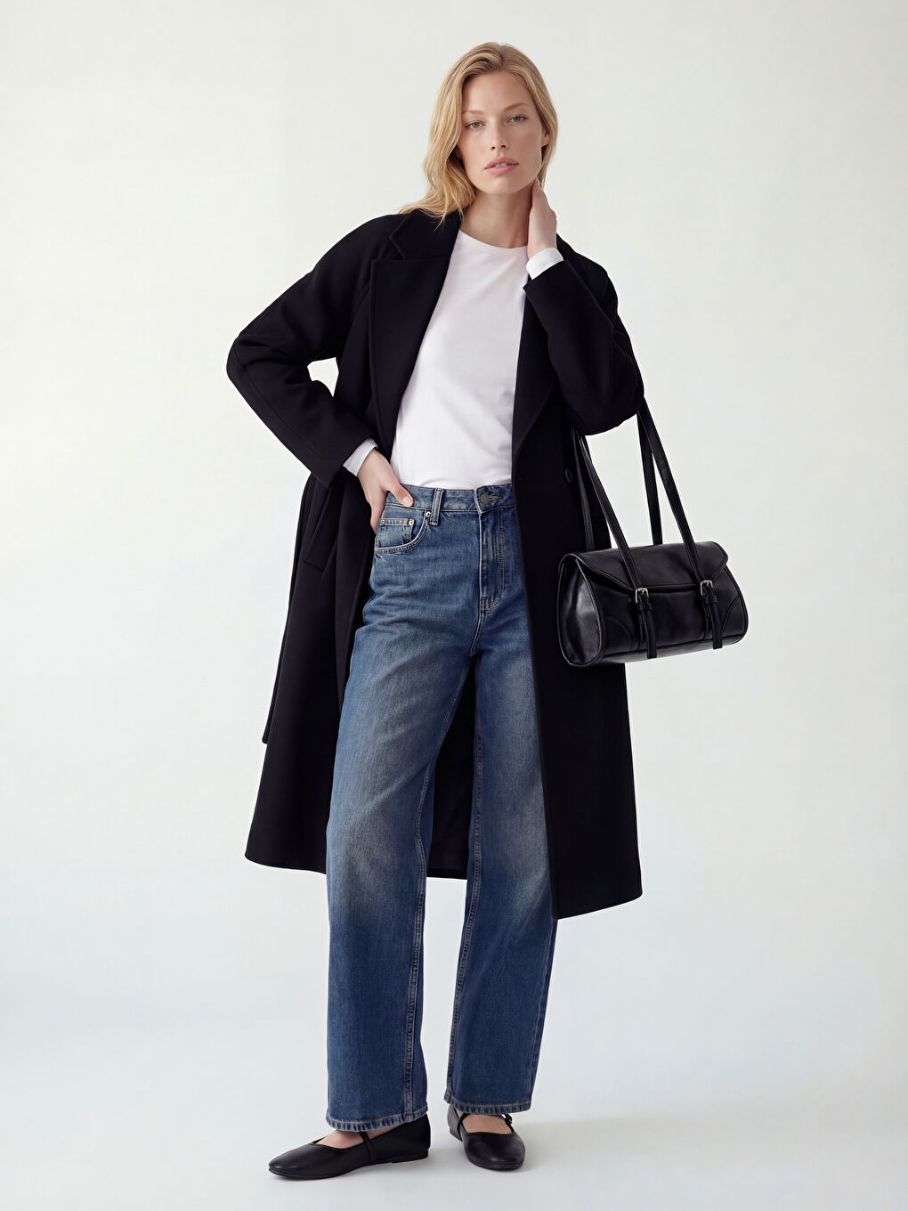 İndigo Wideleg Kadın Jean Pantolon	