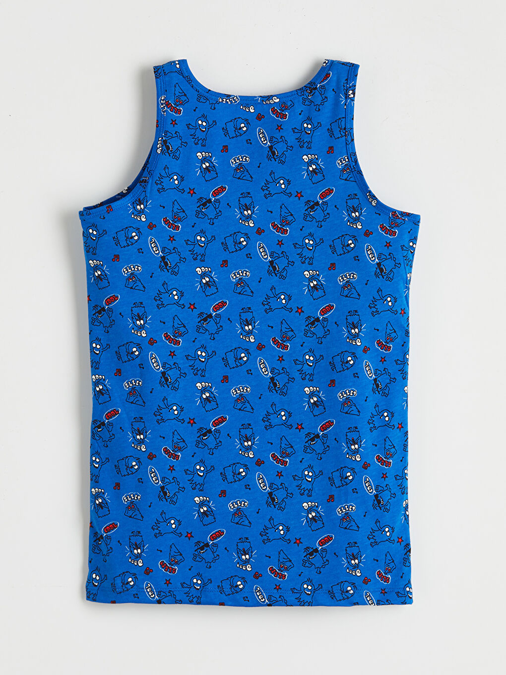 Mavi Bisiklet Yaka Erkek Çocuk Atlet 2'li-4