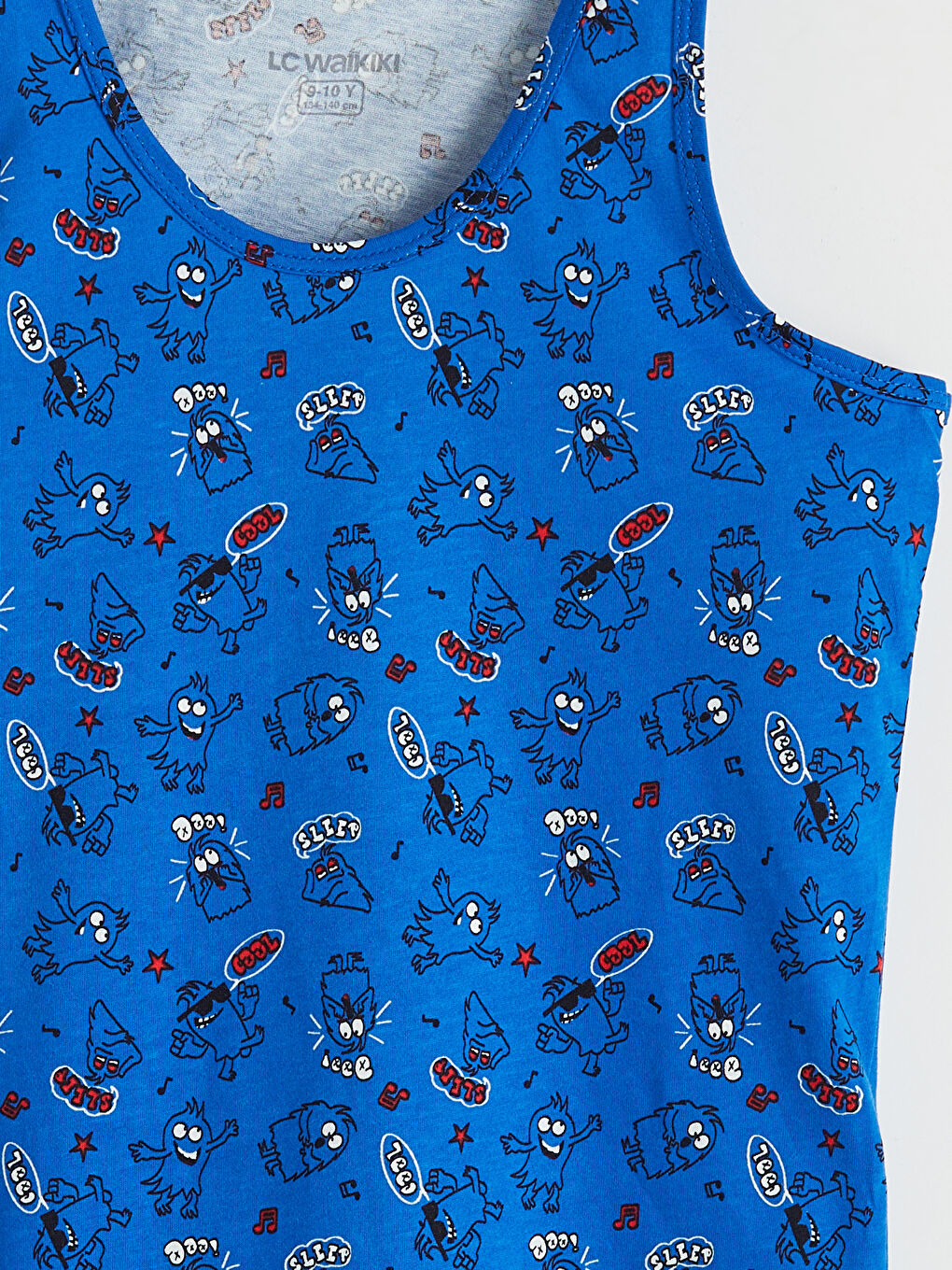 Mavi Bisiklet Yaka Erkek Çocuk Atlet 2'li-6