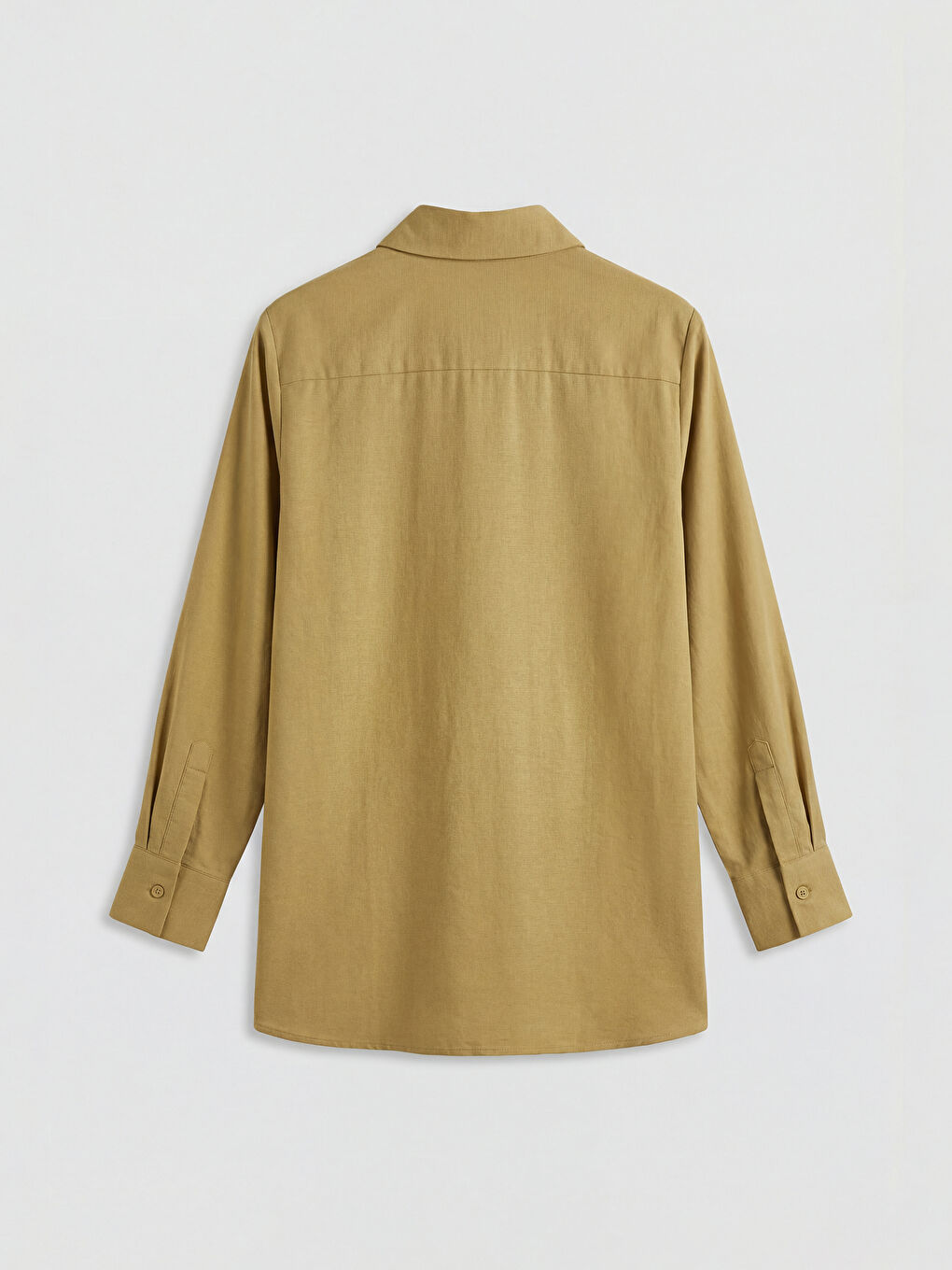 Yeşil Modal Karışımlı Kadın Gömlek Tunik-5