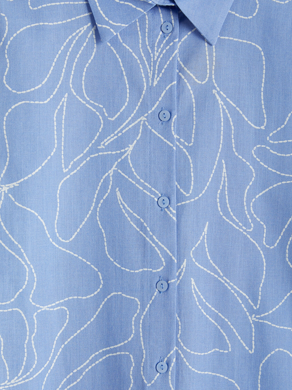 Mor Desenli Kadın Gömlek Tunik-2