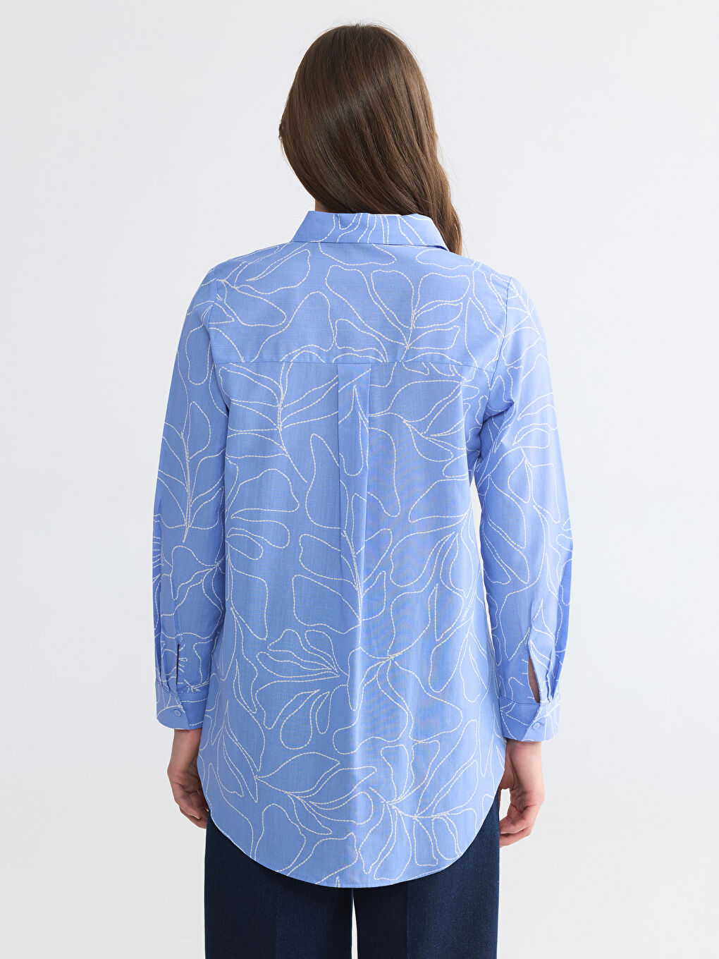 Patterned Women's Shirt Tunic-3