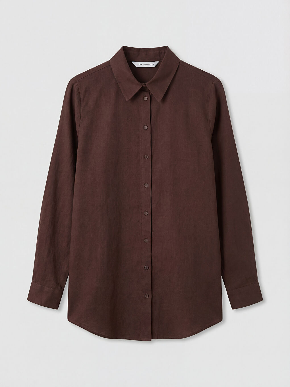 Kahverengi Regular Fit Kadın Gömlek Tunik-4