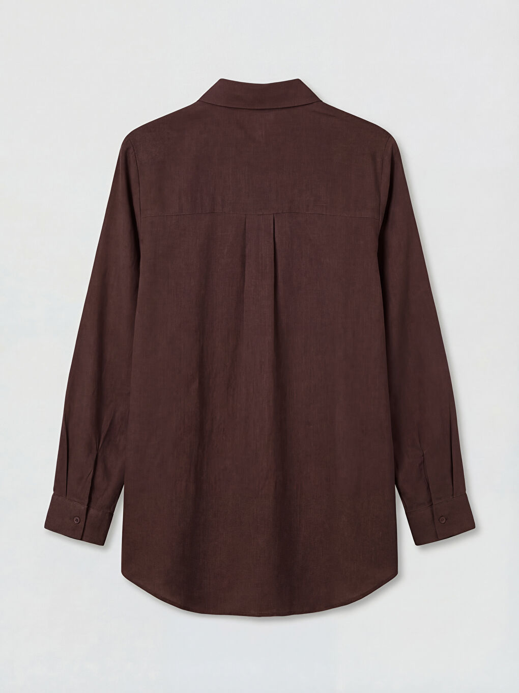 Kahverengi Regular Fit Kadın Gömlek Tunik-5