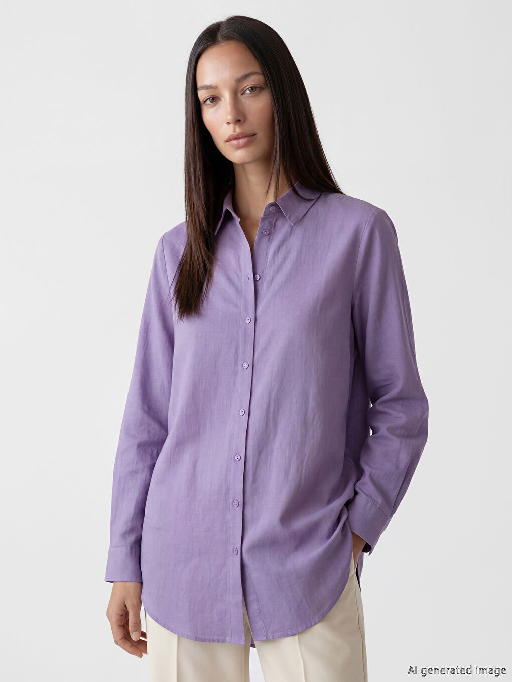 Regular Fit Women's Shirt Tunic