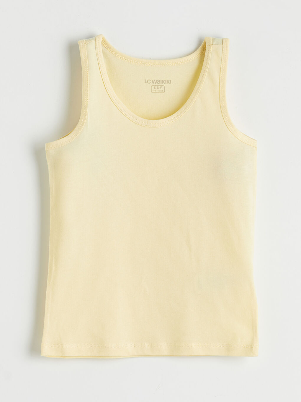 Ekru Bisiklet Yaka Erkek Çocuk Atlet 2'li-3