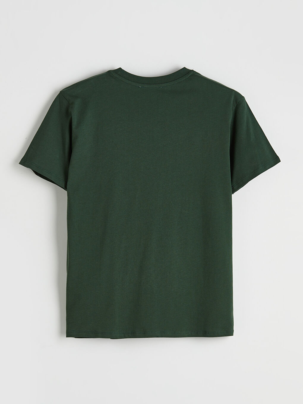 Yeşil Bisiklet Yaka New York Baskılı Kadın Tişört-1