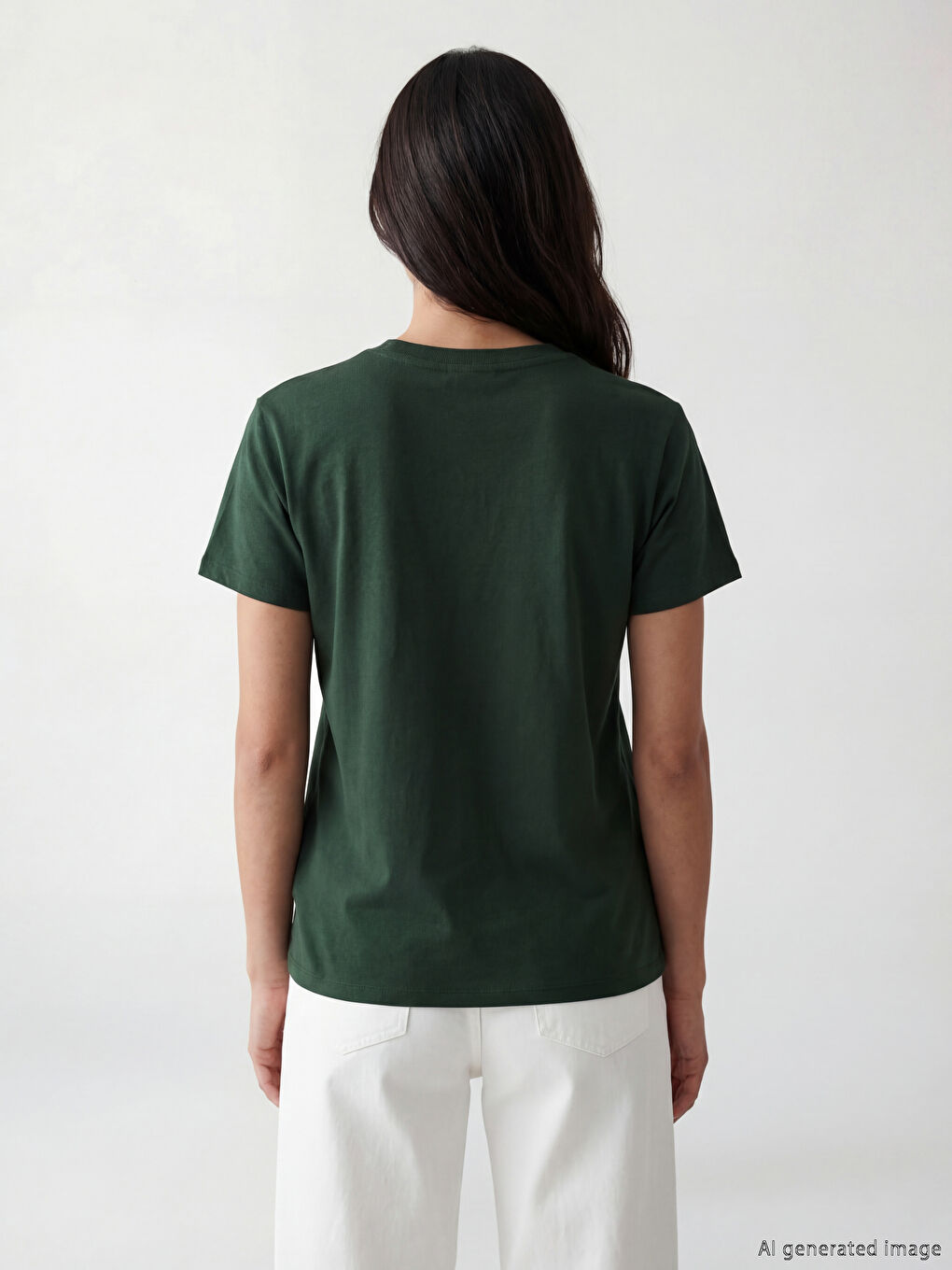 Женщины Зелёный Футболка-2