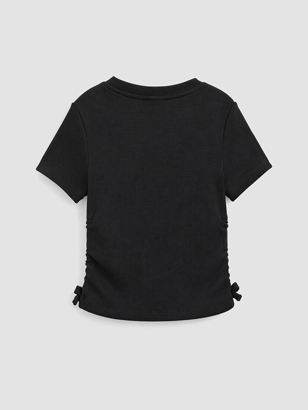 Crew Neck Floral Printed Girls' T-shirt-1