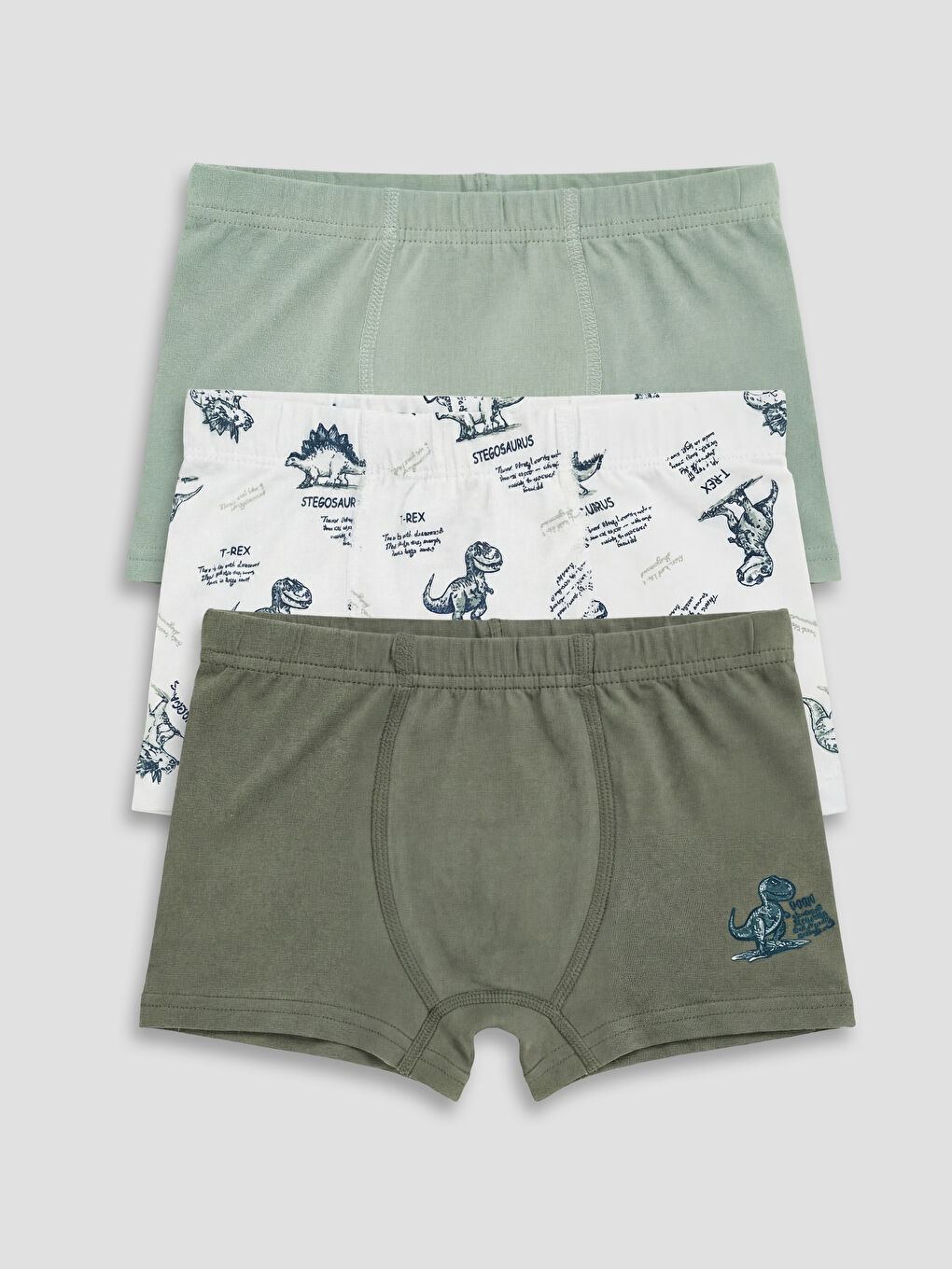 Beyaz Erkek Çocuk 3'lü Boxer-1