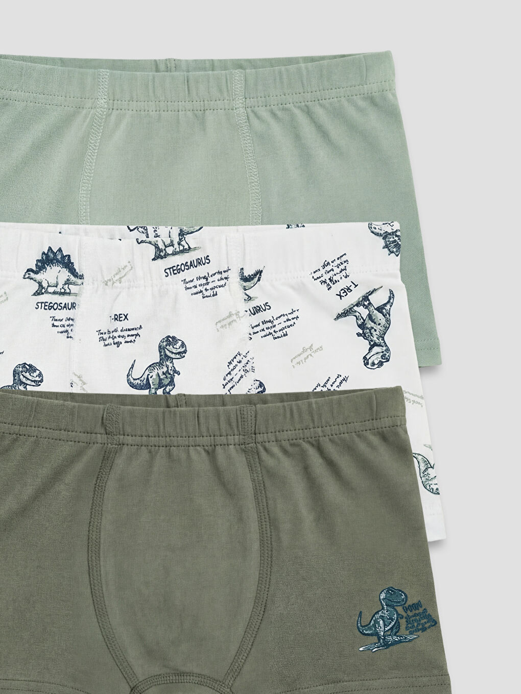 Beyaz Erkek Çocuk 3'lü Boxer-2