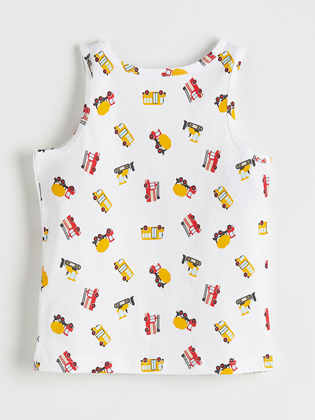 Ekru Bisiklet Yaka Erkek Çocuk Atlet 2'li-2