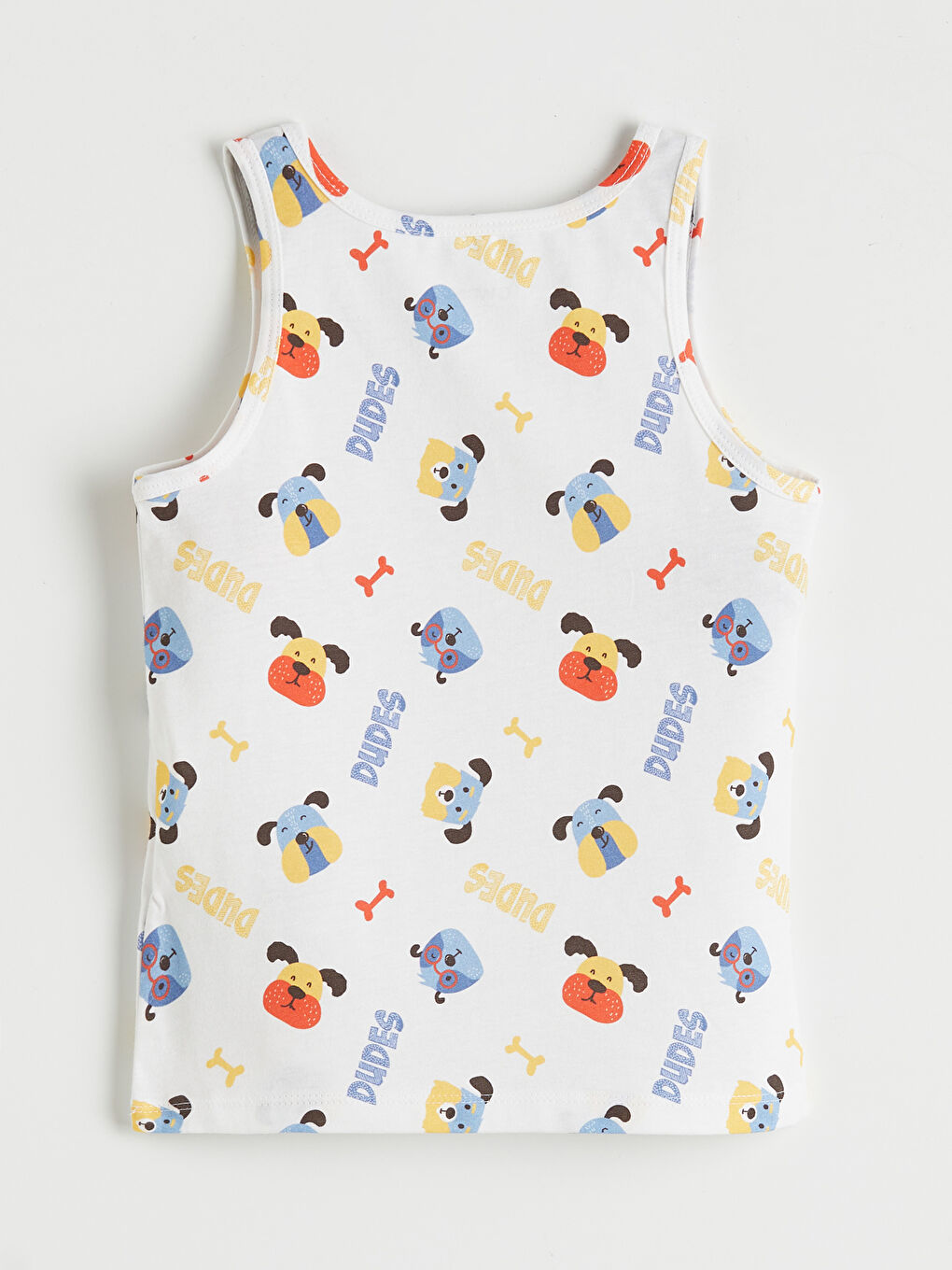 Beyaz Bisiklet Yaka Erkek Çocuk Atlet 2'li-2