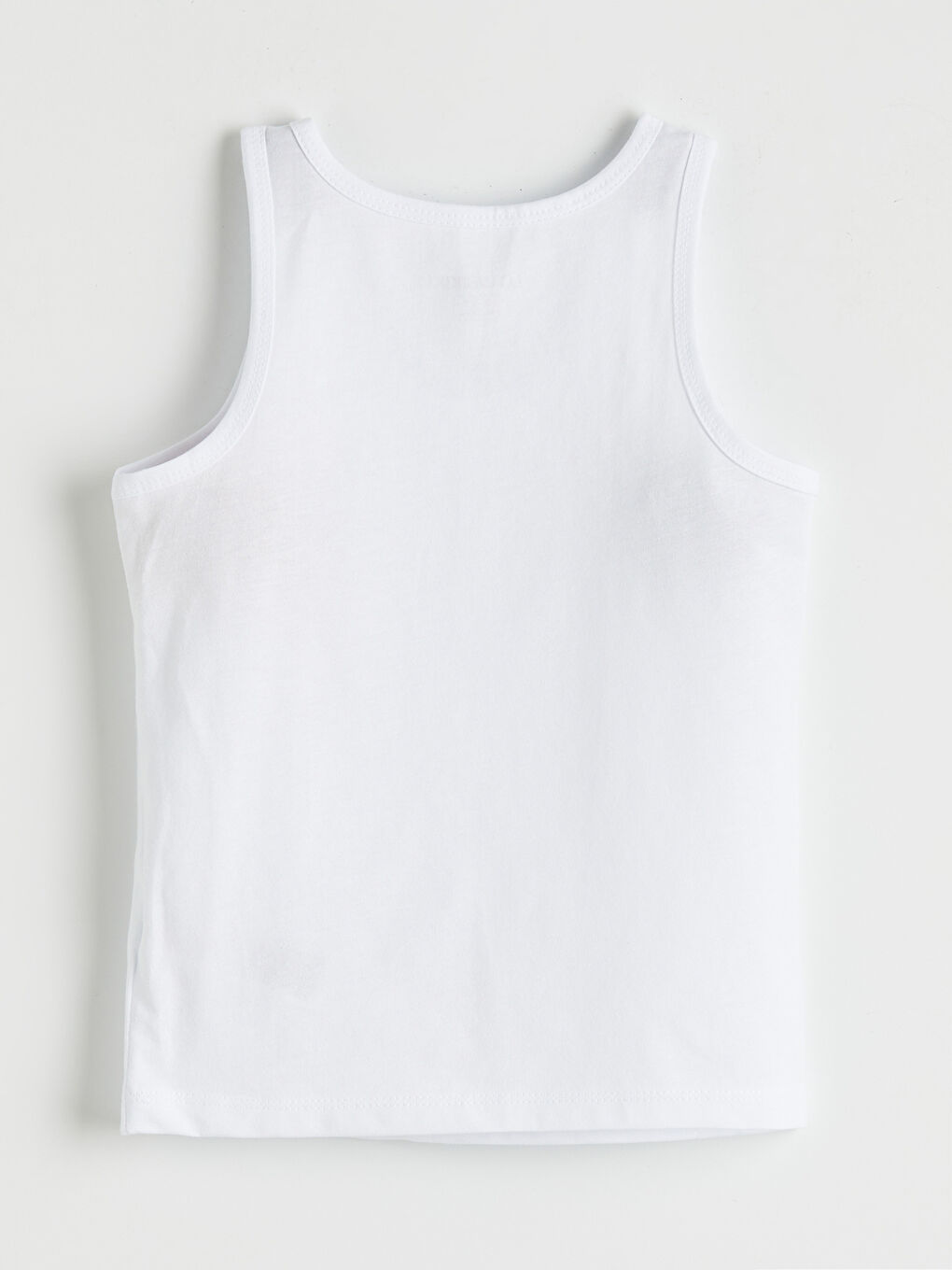 Beyaz Bisiklet Yaka Erkek Çocuk Atlet 2'li-4