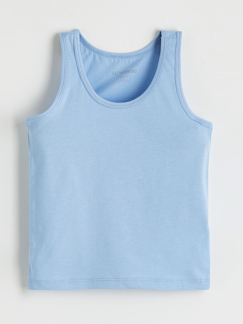 Mavi Bisiklet Yaka Erkek Çocuk Atlet