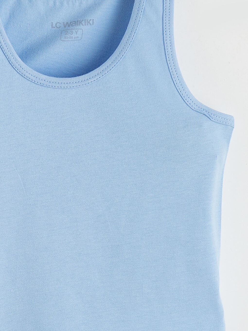 Mavi Bisiklet Yaka Erkek Çocuk Atlet 2'li-5