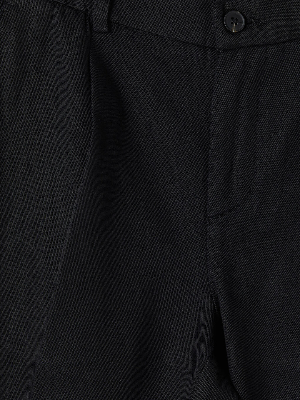 Siyah Regular Fit Erkek Pileli Pantolon-2