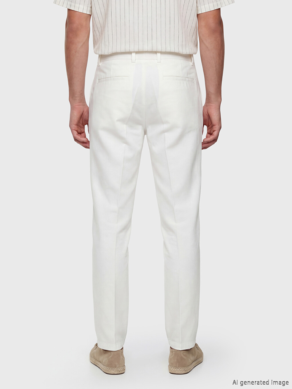 Regular Fit Men's Pleated Trousers-4